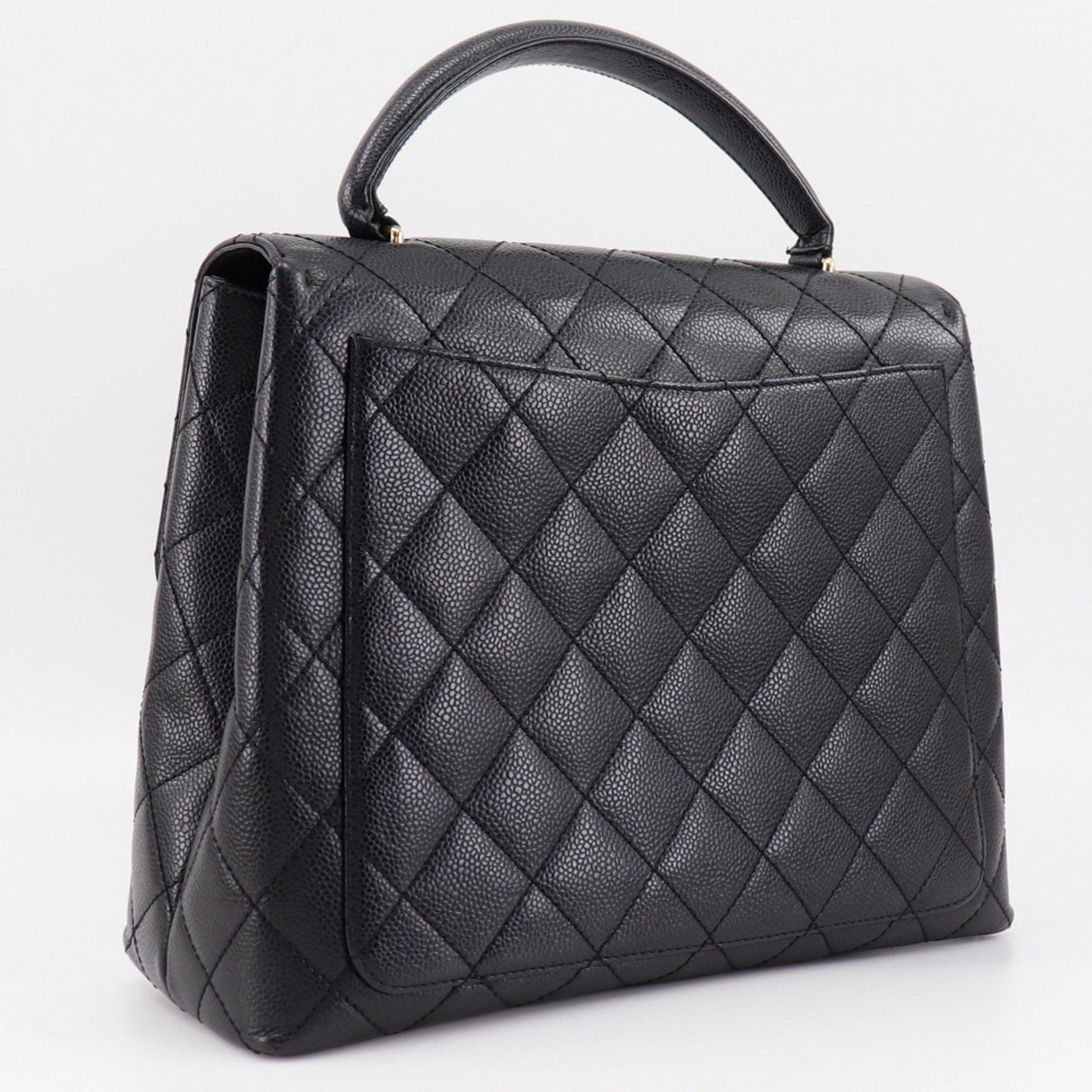 Chanel Calfskin Black Handbags