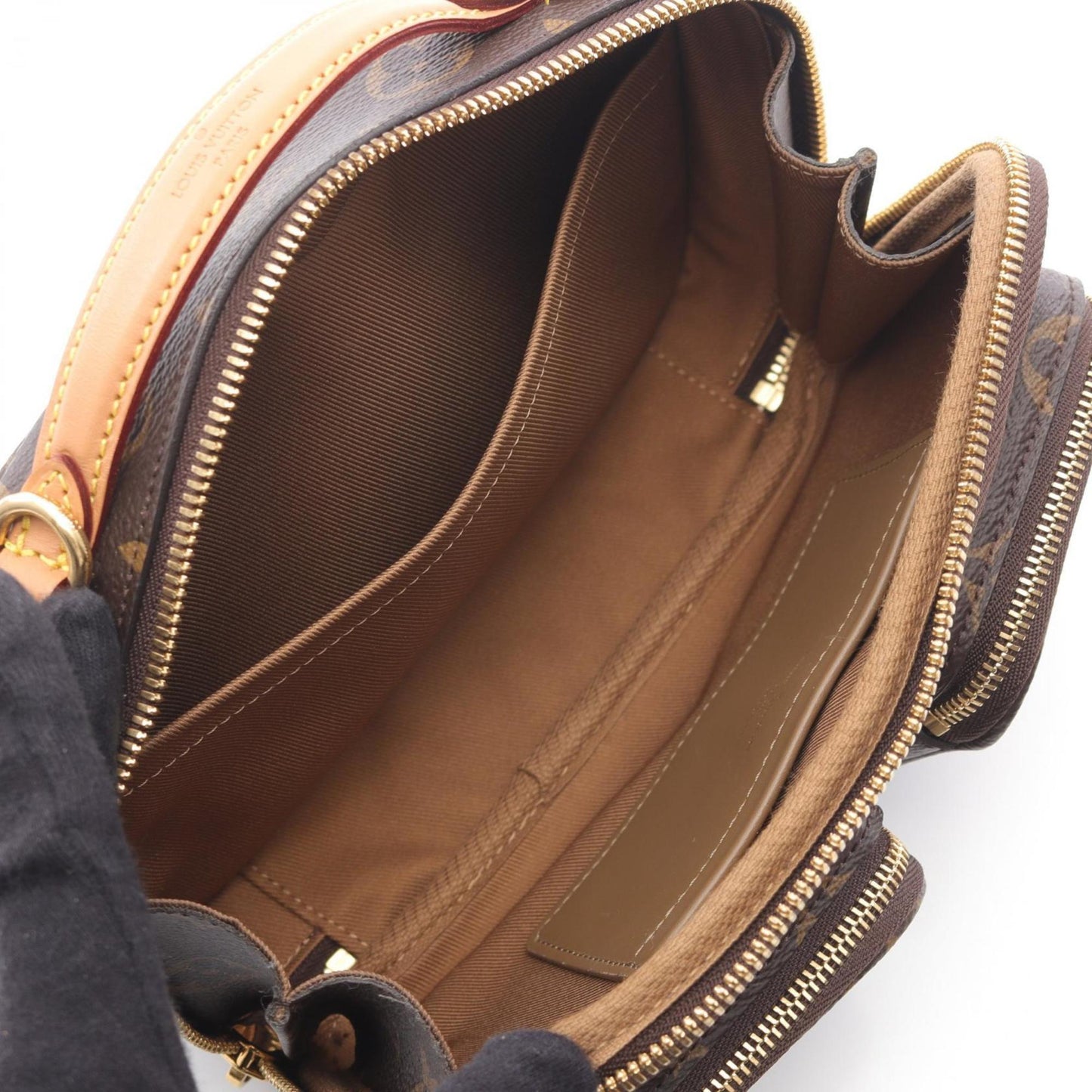 Louis Vuitton Coated Canvas Brown Handbags