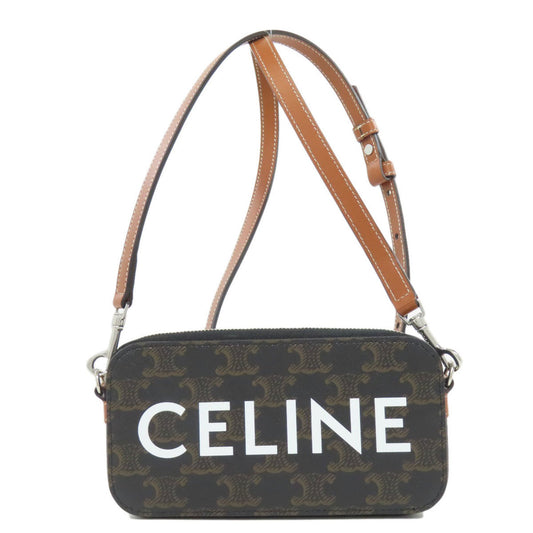 Celine Pvc Brown Shoulder Bags