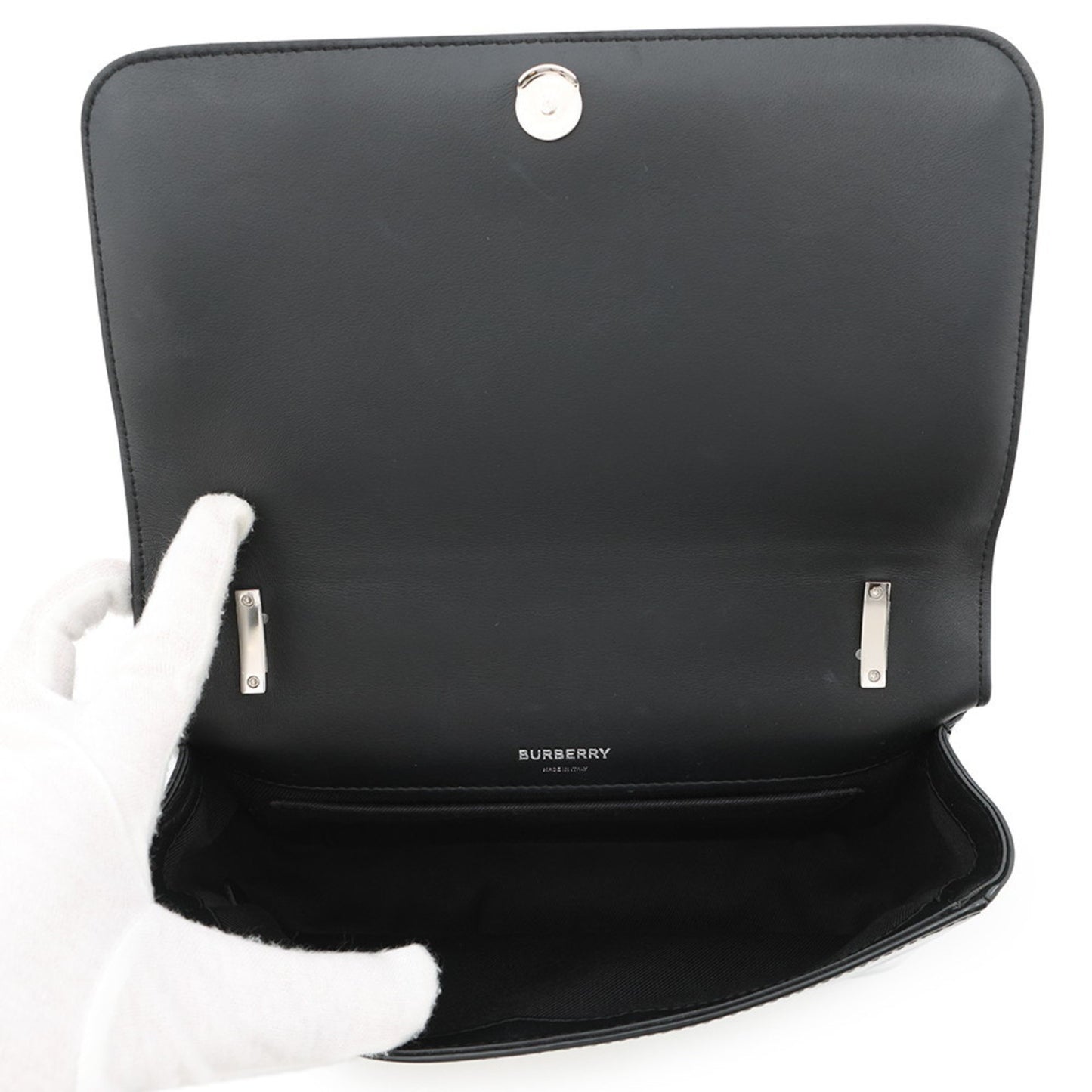 Burberry Patent Black Shoulder Bags