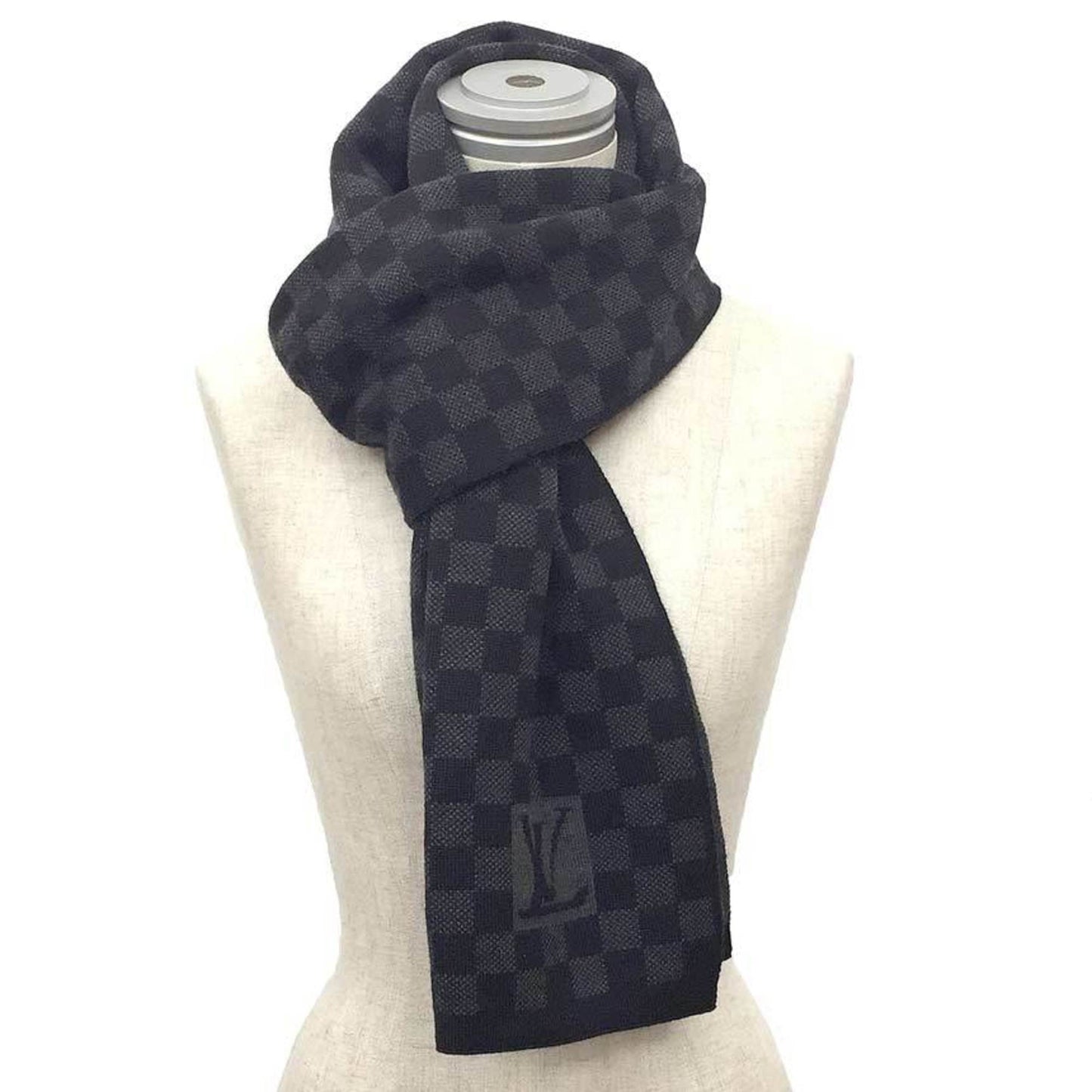Louis Vuitton Wool Black Scarves