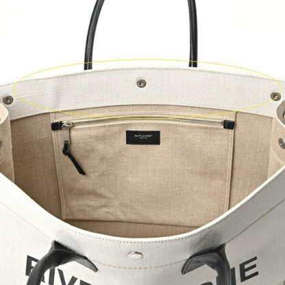 Saint Laurent Canvas White Tote Bags