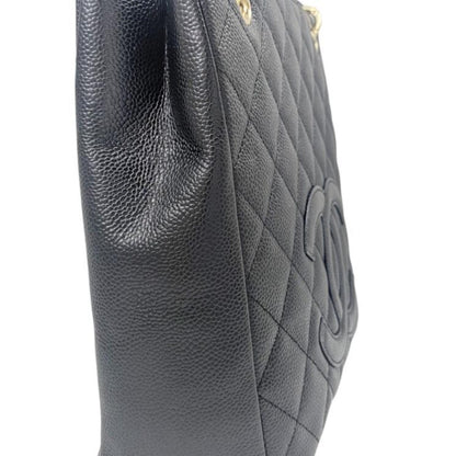 Chanel Calfskin Black Shoulder Bags