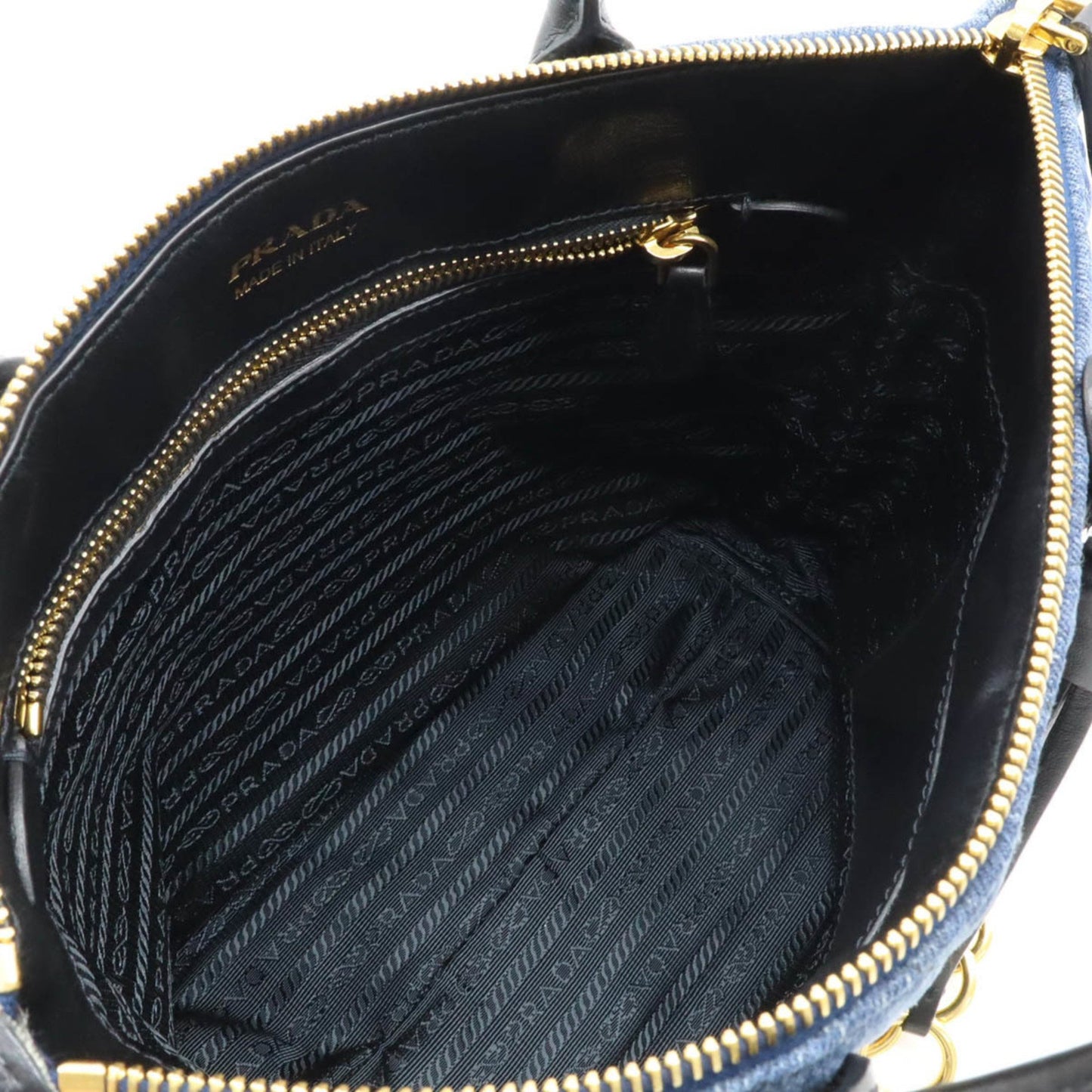 Prada Denim Black Handbags