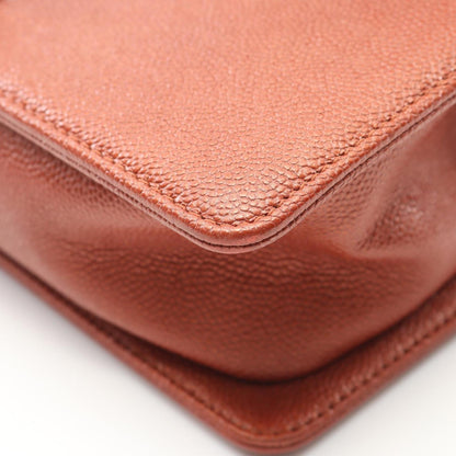 Chanel Calfskin Brown Shoulder Bags
