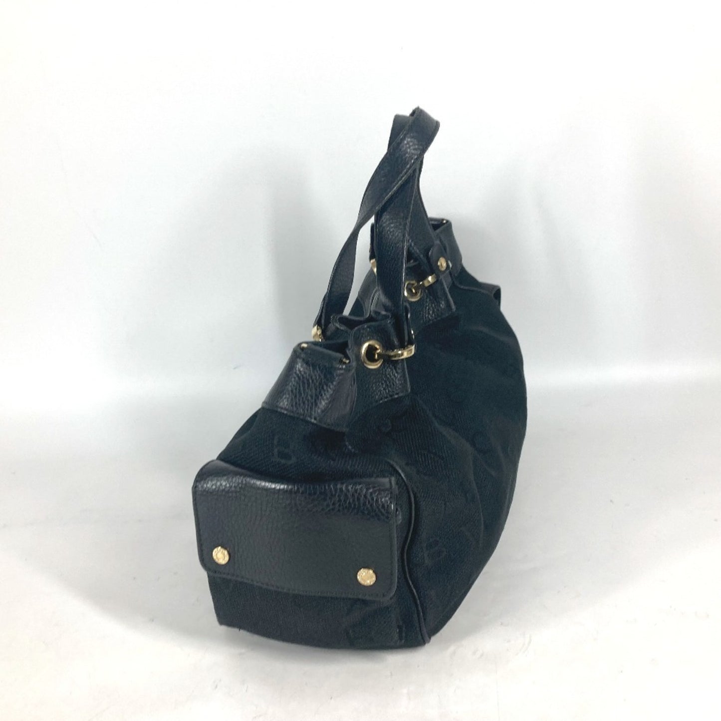 Bvlgari Canvas Black Shoulder Bags