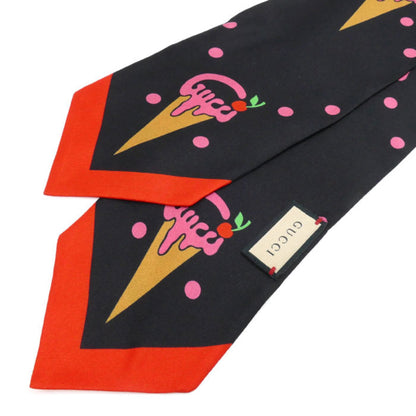 Gucci Silk Black Scarves