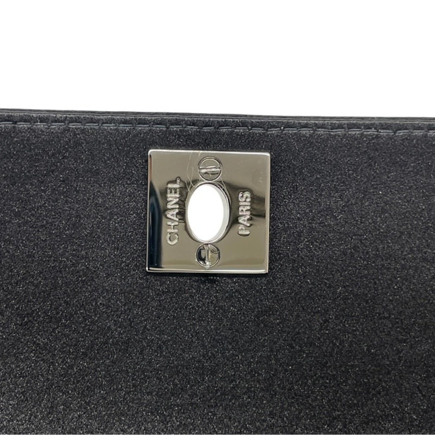 Chanel Satin Black Shoulder Bags