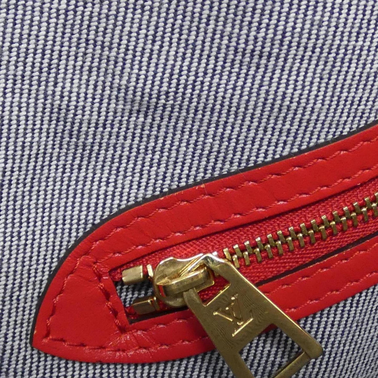 Louis Vuitton Denim Red Handbags