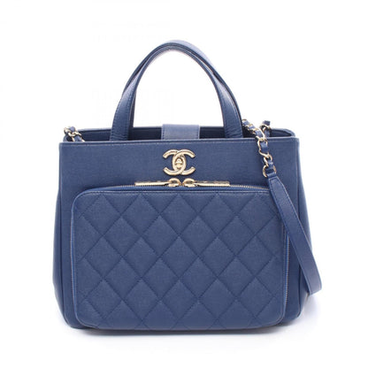 Chanel Calfskin Blue Shoulder Bags