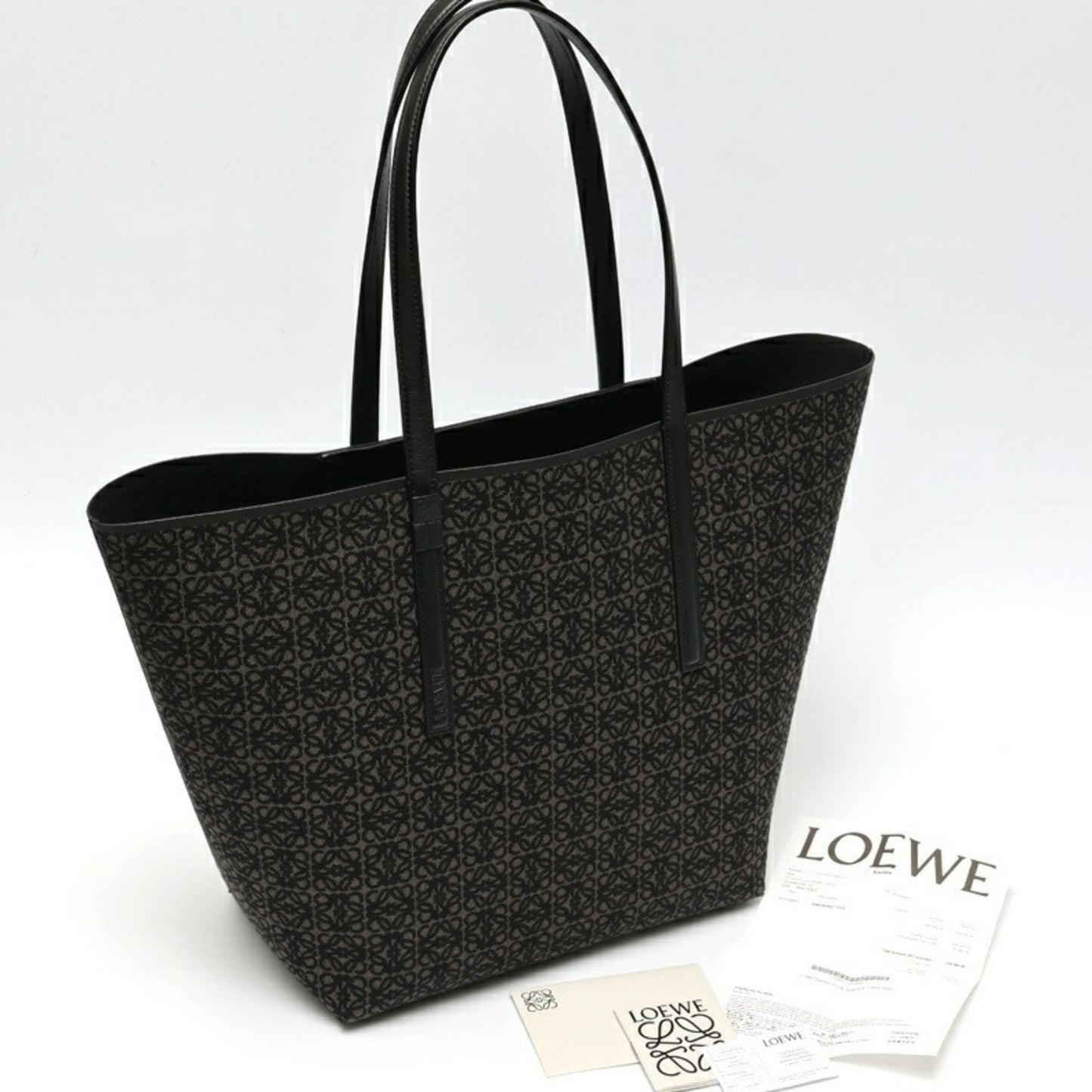 Loewe Canvas Black Tote Bags