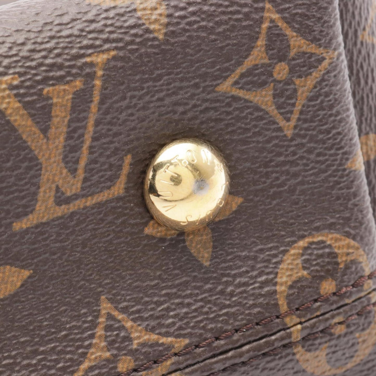 Louis Vuitton Coated Canvas Brown Shoulder Bags