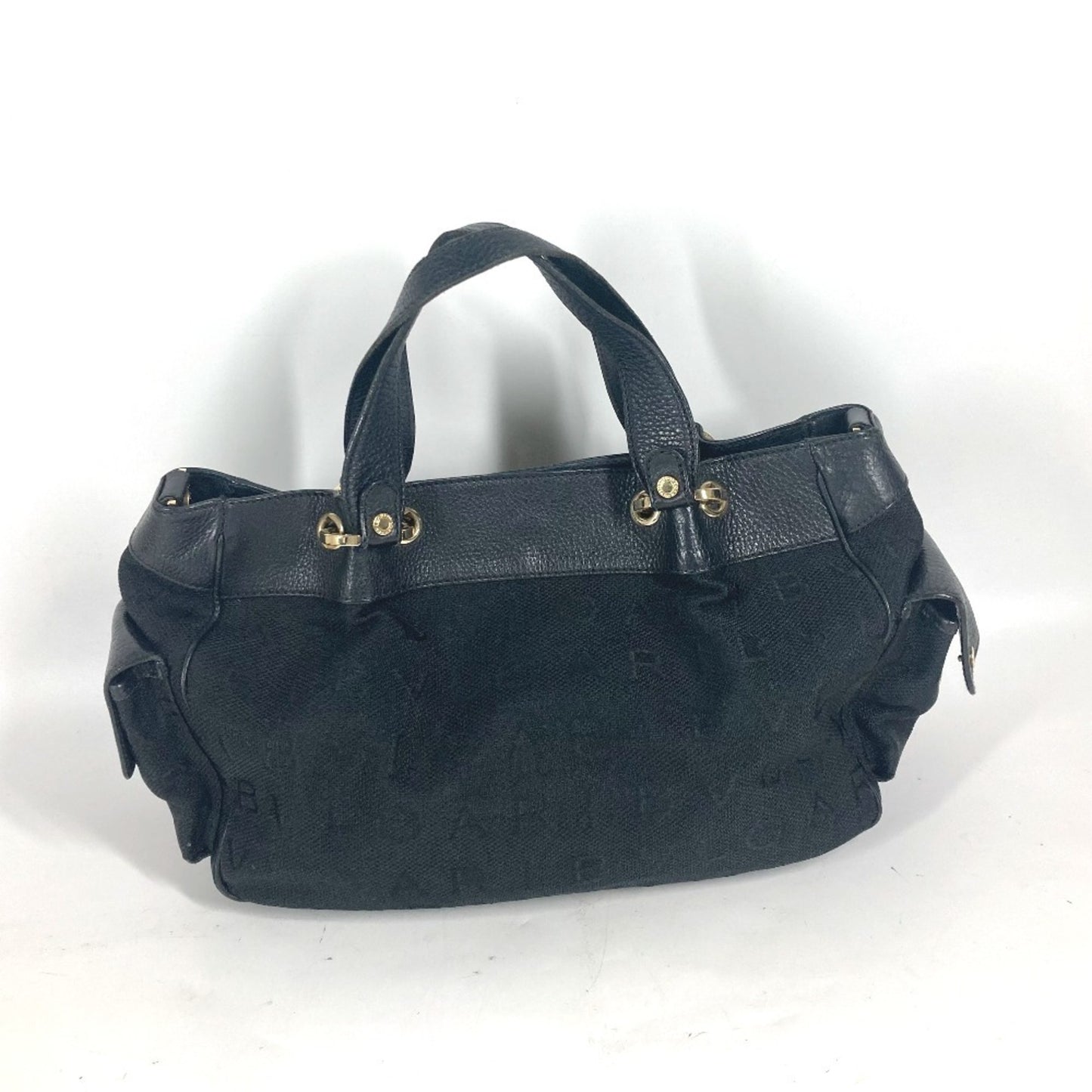 Bvlgari Canvas Black Shoulder Bags