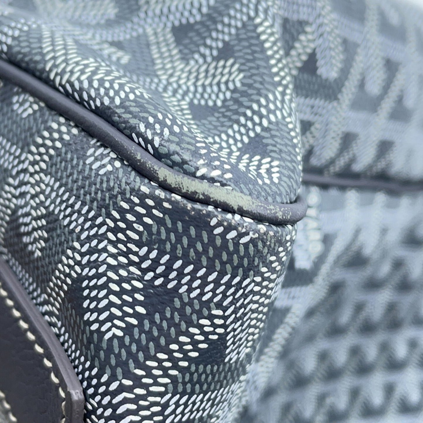Goyard Pvc Gray Tote Bags