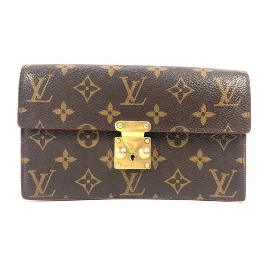 Louis Vuitton Monogram Canvas Brown Clutch Bags