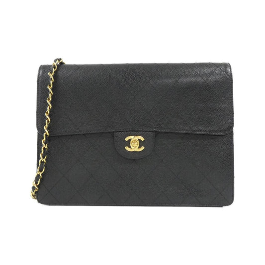 Chanel Calfskin Black Shoulder Bags