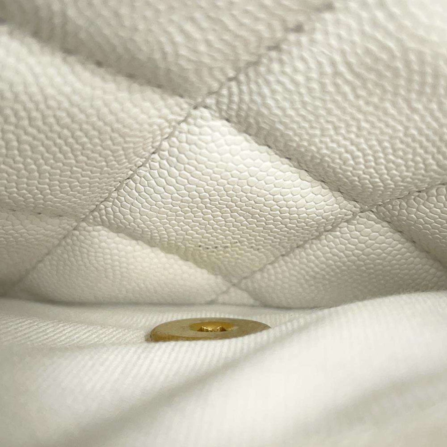 Chanel Calfskin White Shoulder Bags