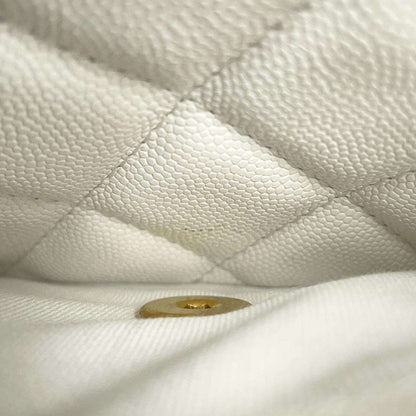 Chanel Calfskin White Shoulder Bags