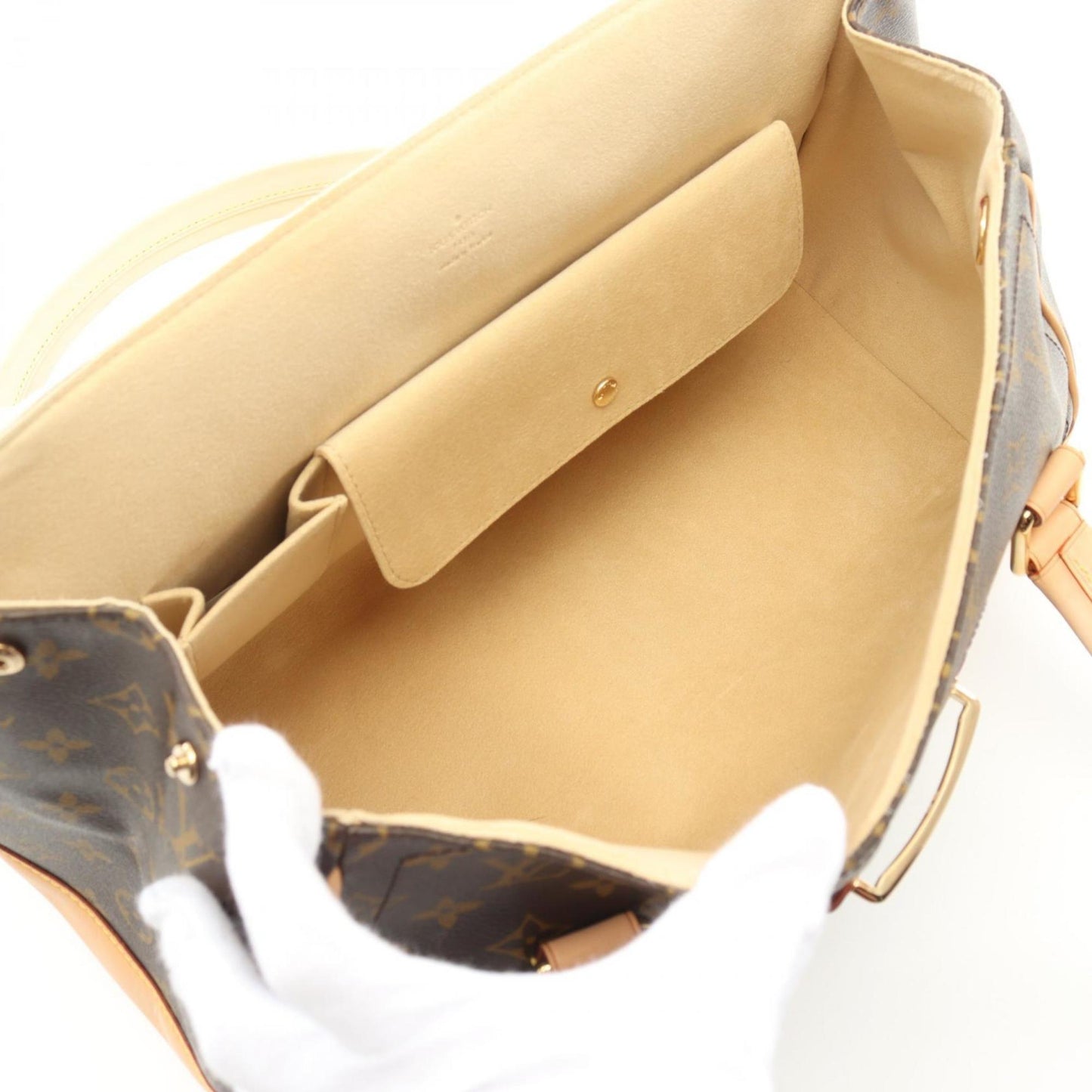 Louis Vuitton Coated Canvas Brown Shoulder Bags