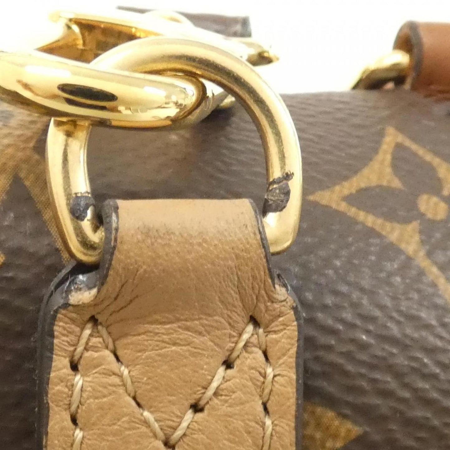 Louis Vuitton Coated Canvas Brown Handbags