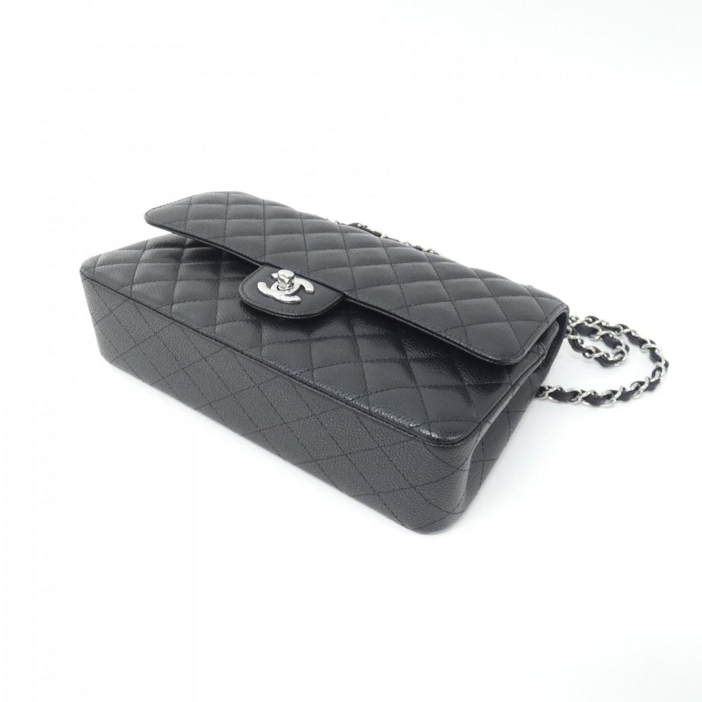 Chanel Calfskin Black Shoulder Bags
