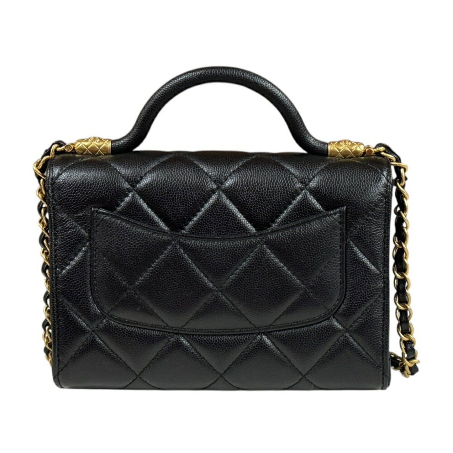 Chanel Calfskin Black Shoulder Bags