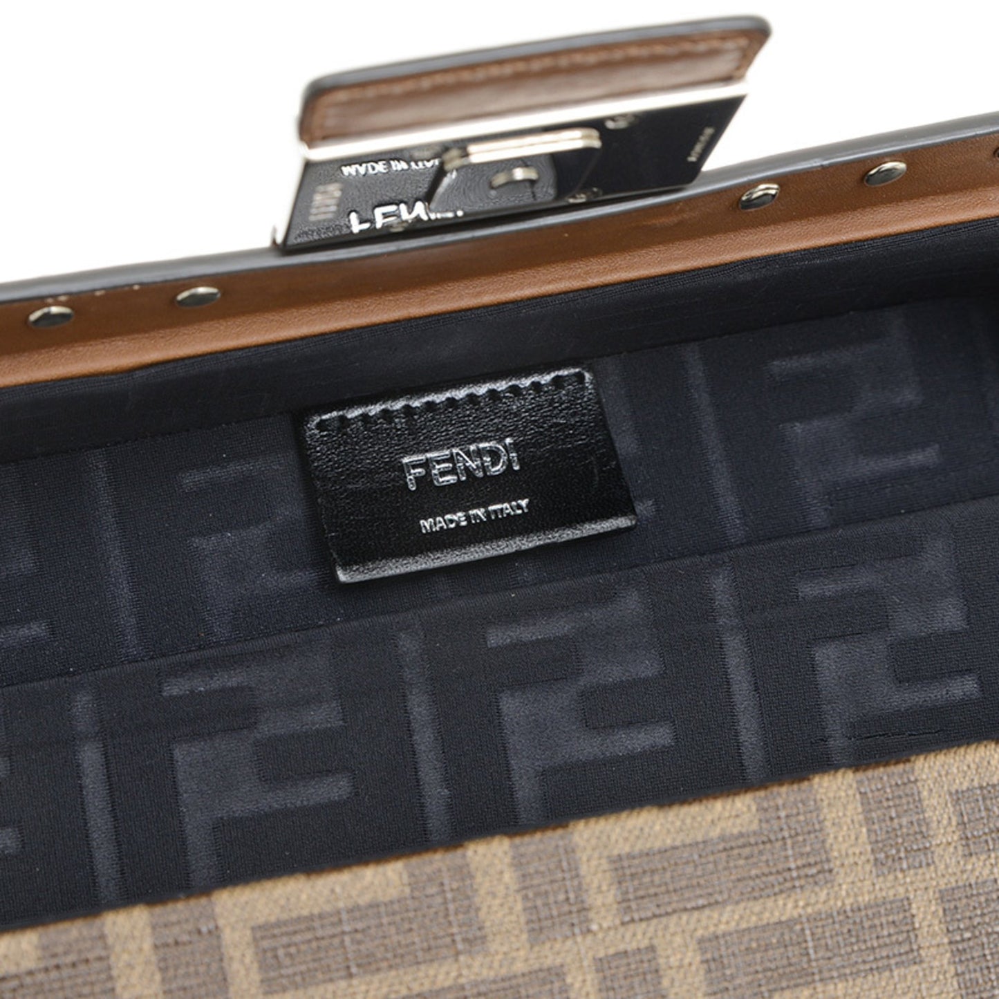 Fendi Canvas Brown Shoulder Bags