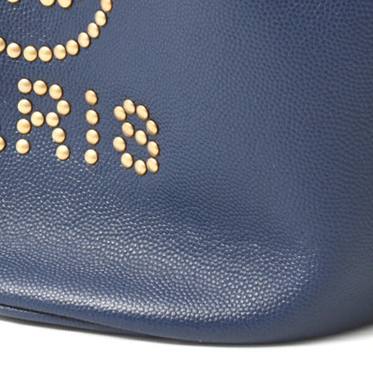 Chanel Calfskin Blue Shoulder Bags