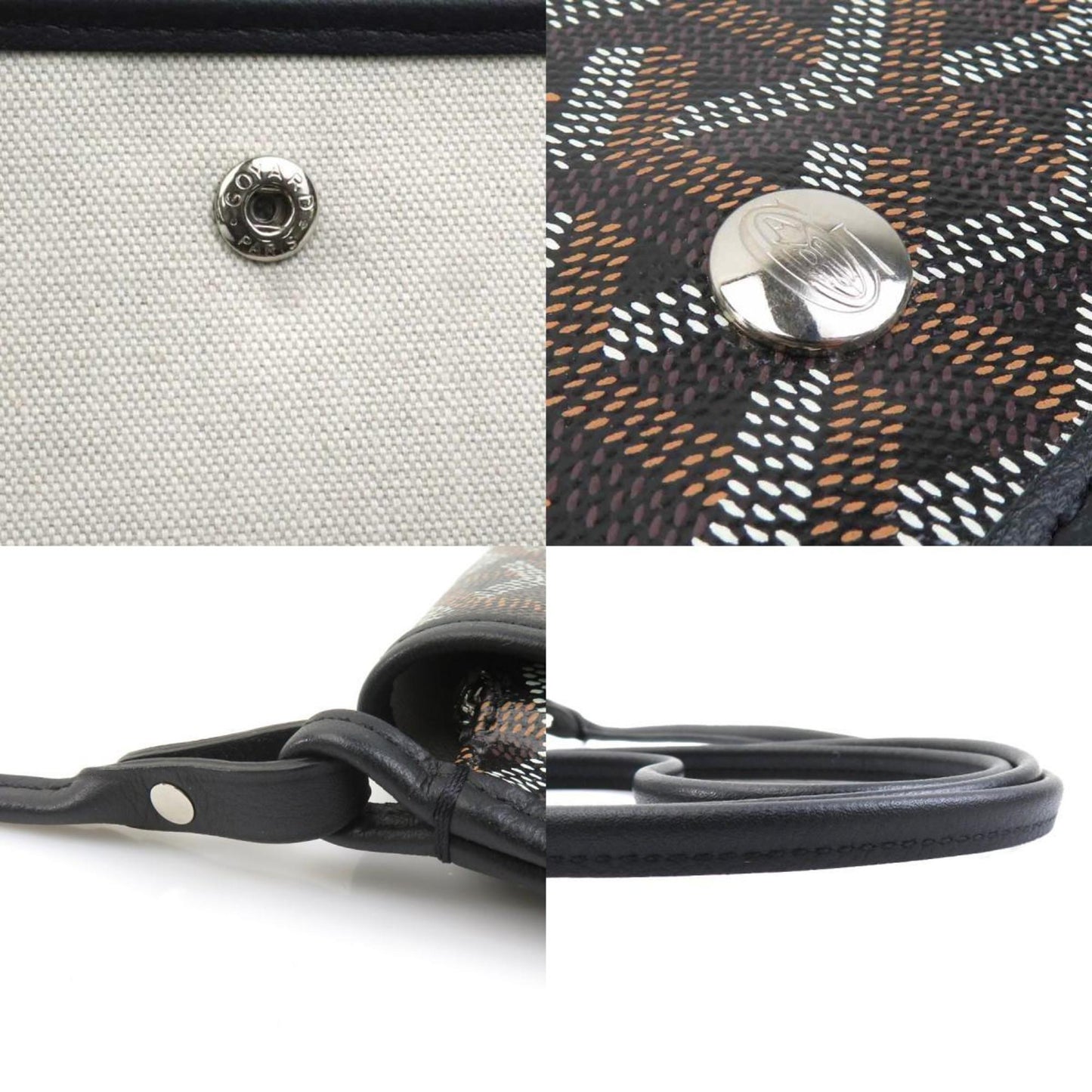 Goyard Coated Canvas Black Shoulder Bags
