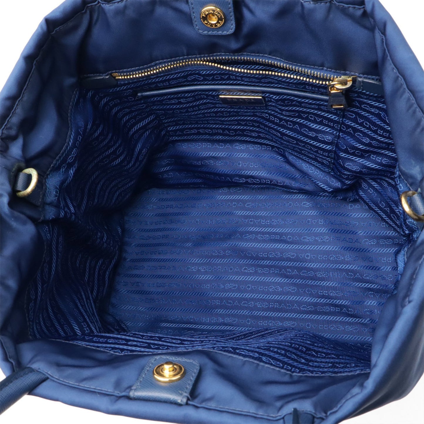 Prada Nylon Blue Handbags