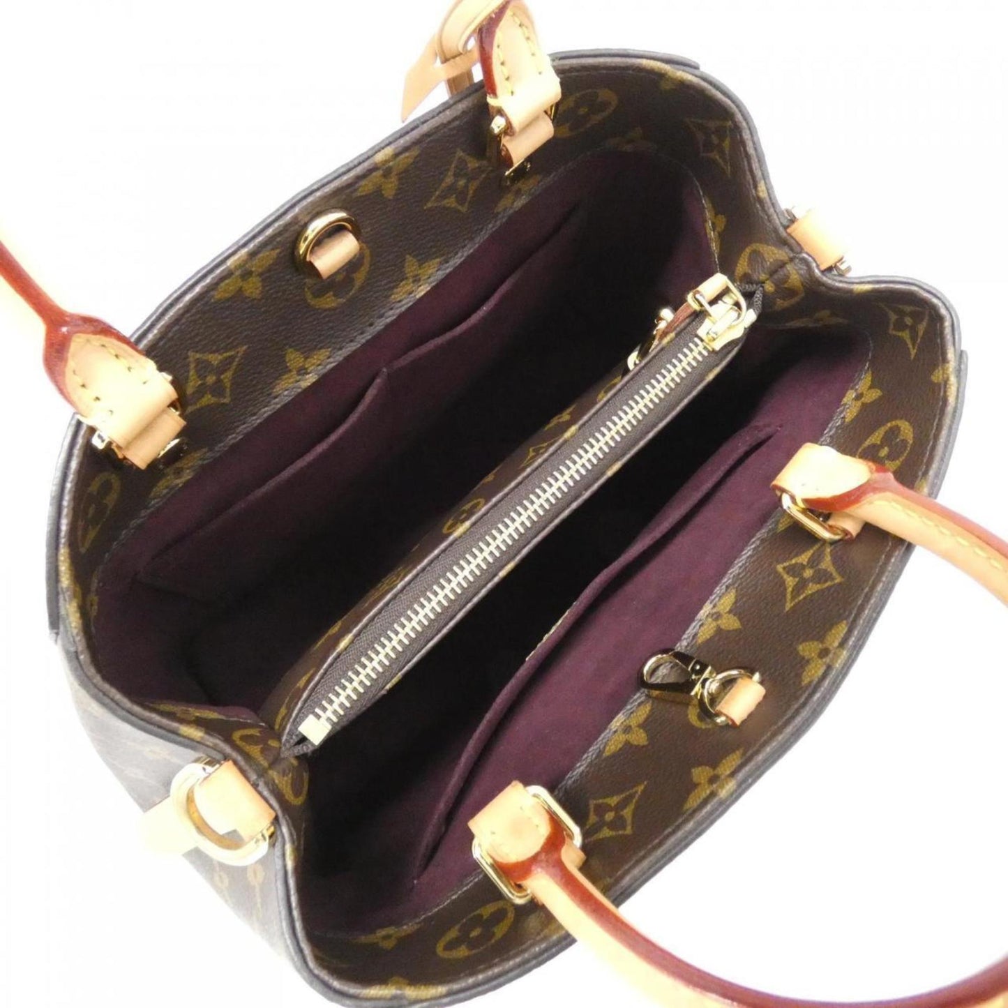 Louis Vuitton Coated Canvas Brown Handbags