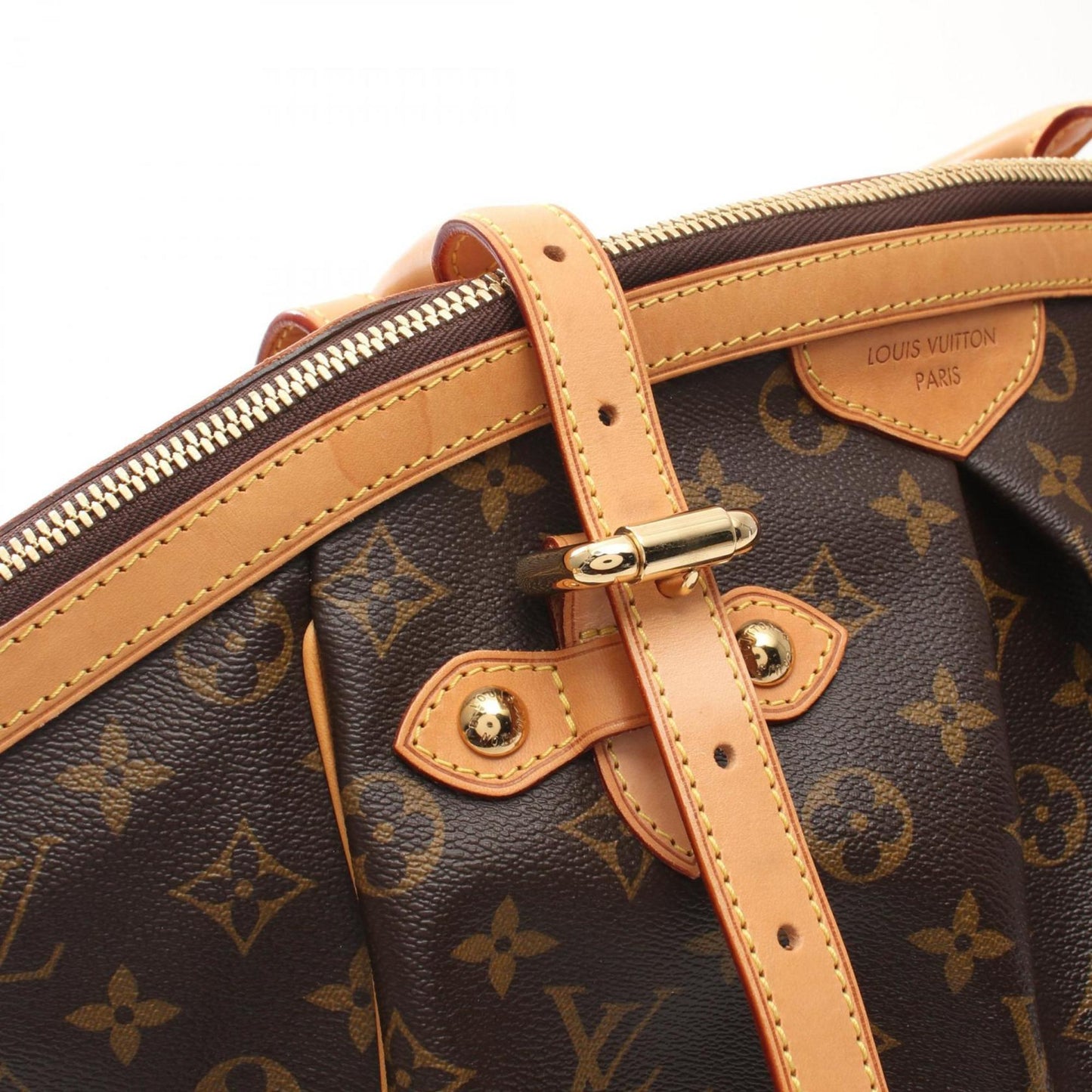 Louis Vuitton Coated Canvas Brown Handbags