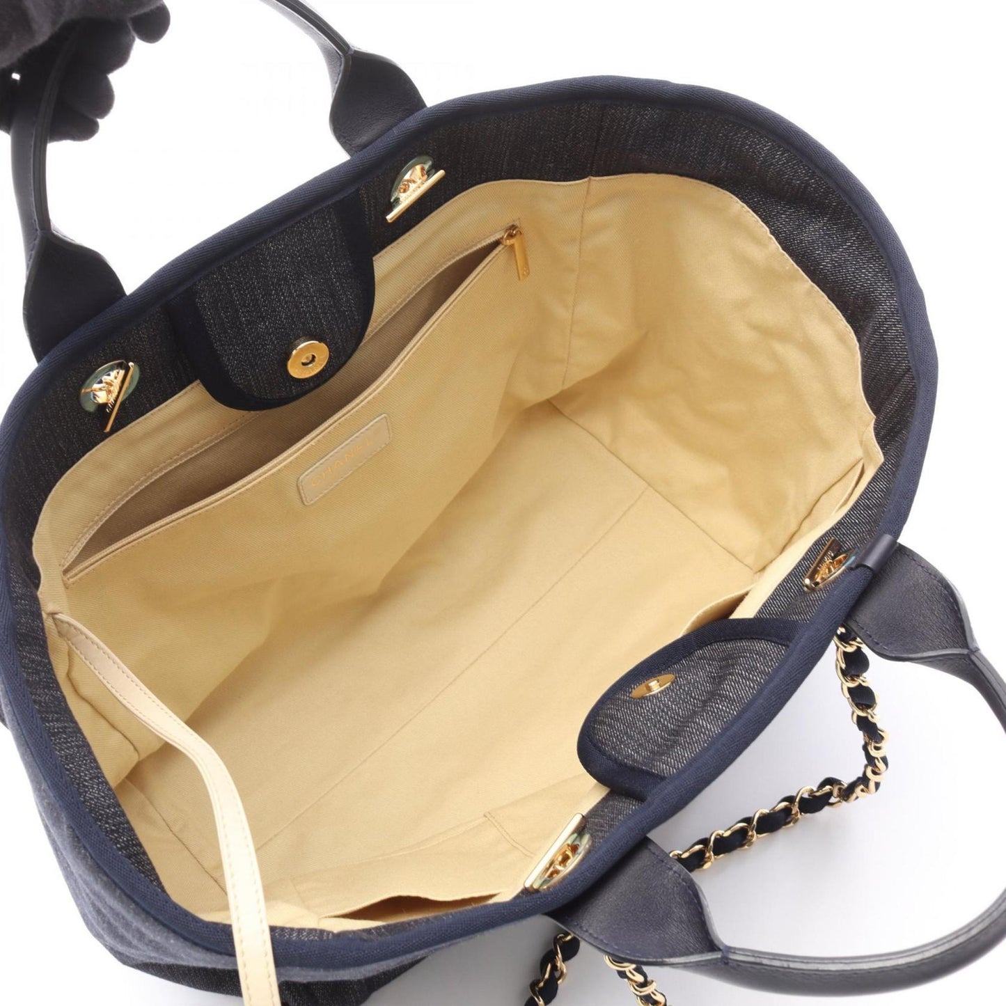 Chanel Denim Blue Tote Bags
