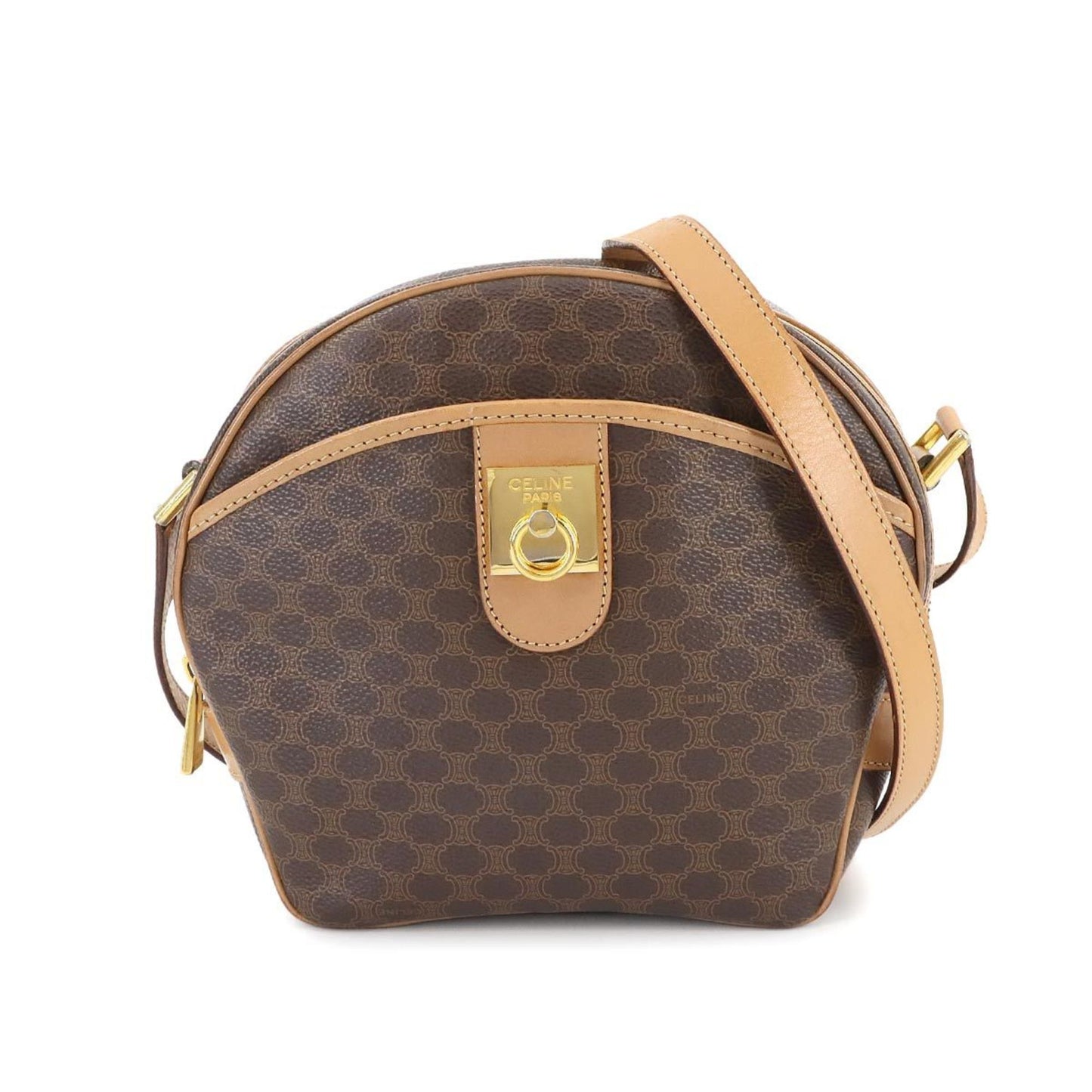 Celine Pvc Brown Shoulder Bags