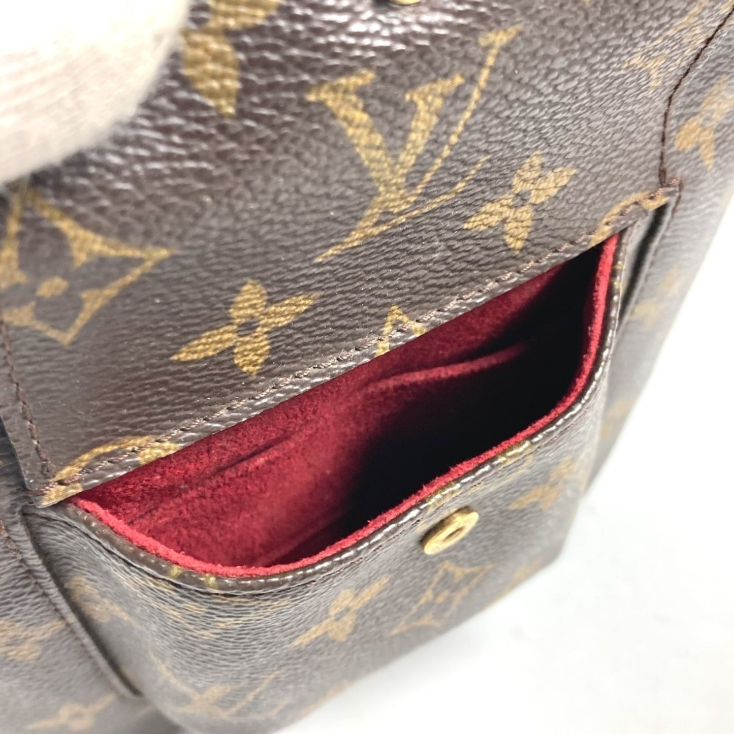 Louis Vuitton Monogram Canvas Brown Clutch Bags