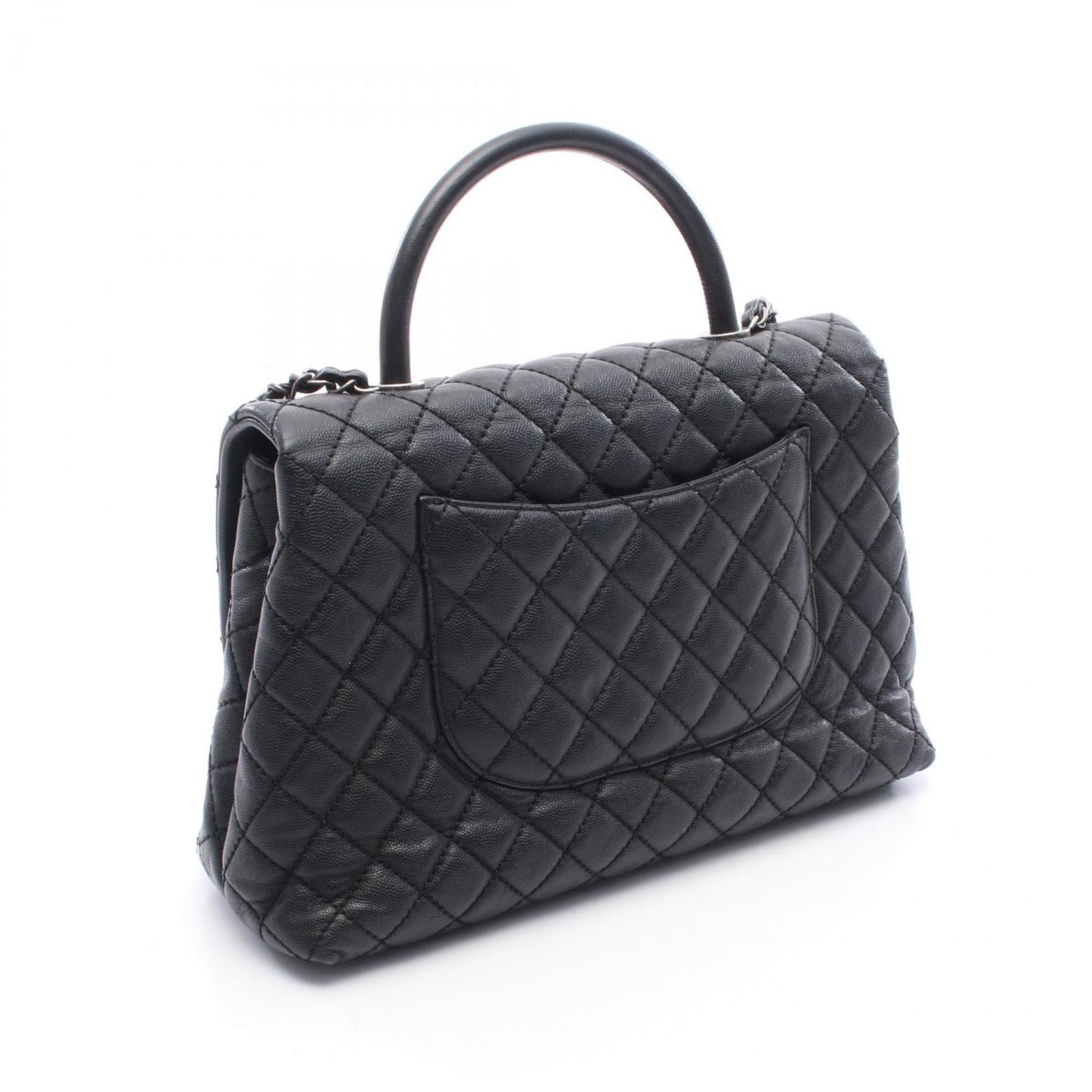 Chanel Calfskin Black Handbags