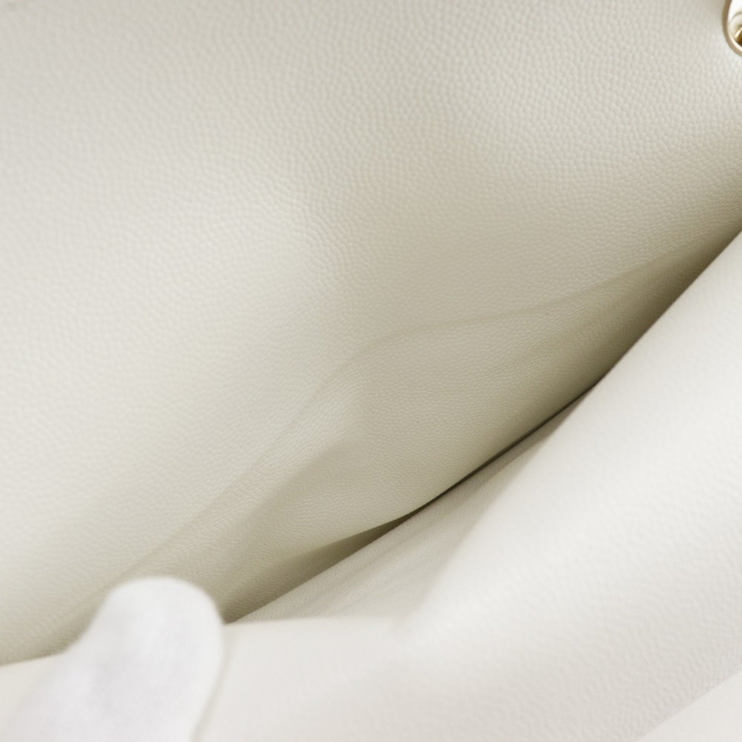 Chanel Calfskin White Shoulder Bags