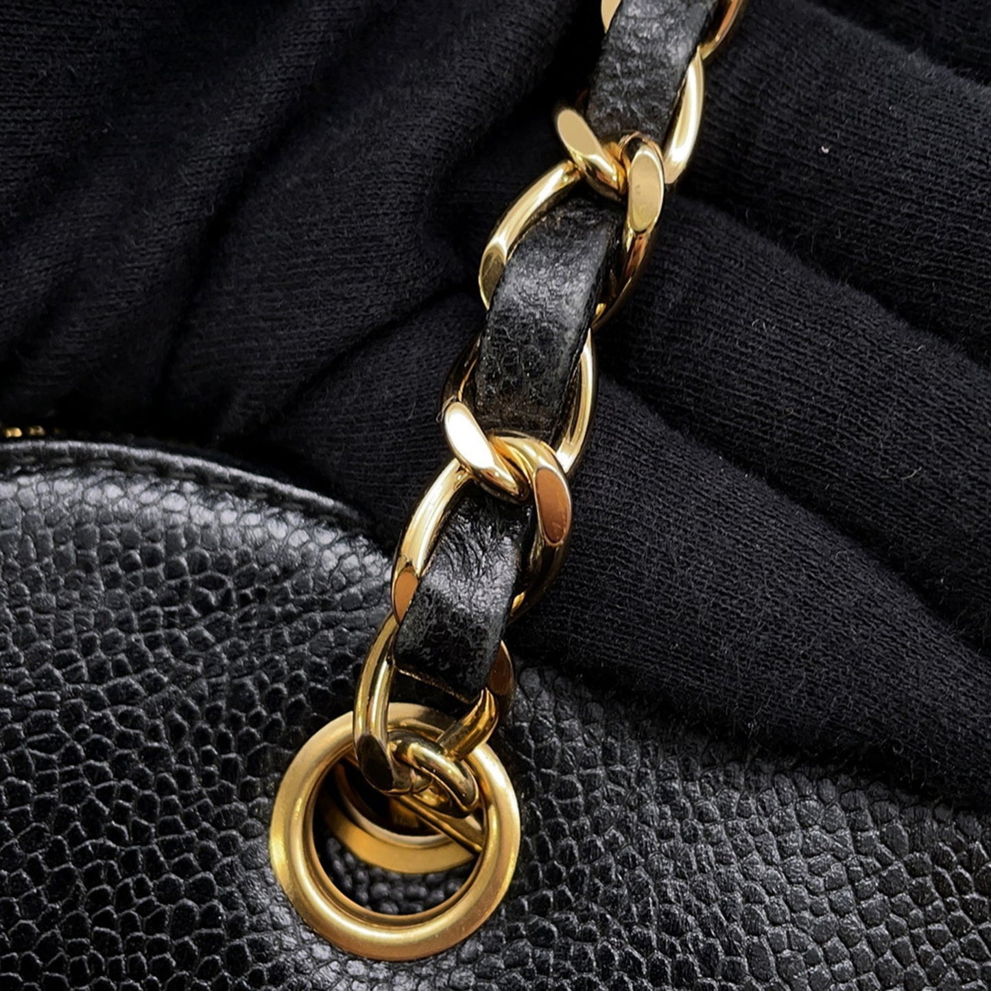 Chanel Calfskin Black Shoulder Bags