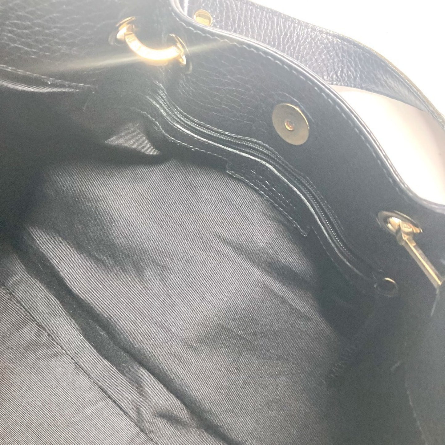 Bvlgari Canvas Black Shoulder Bags