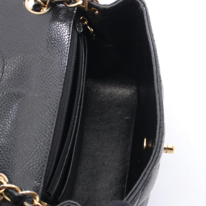 Chanel Calfskin Black Shoulder Bags