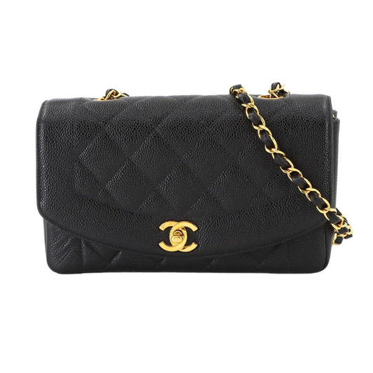 Chanel Calfskin Black Shoulder Bags