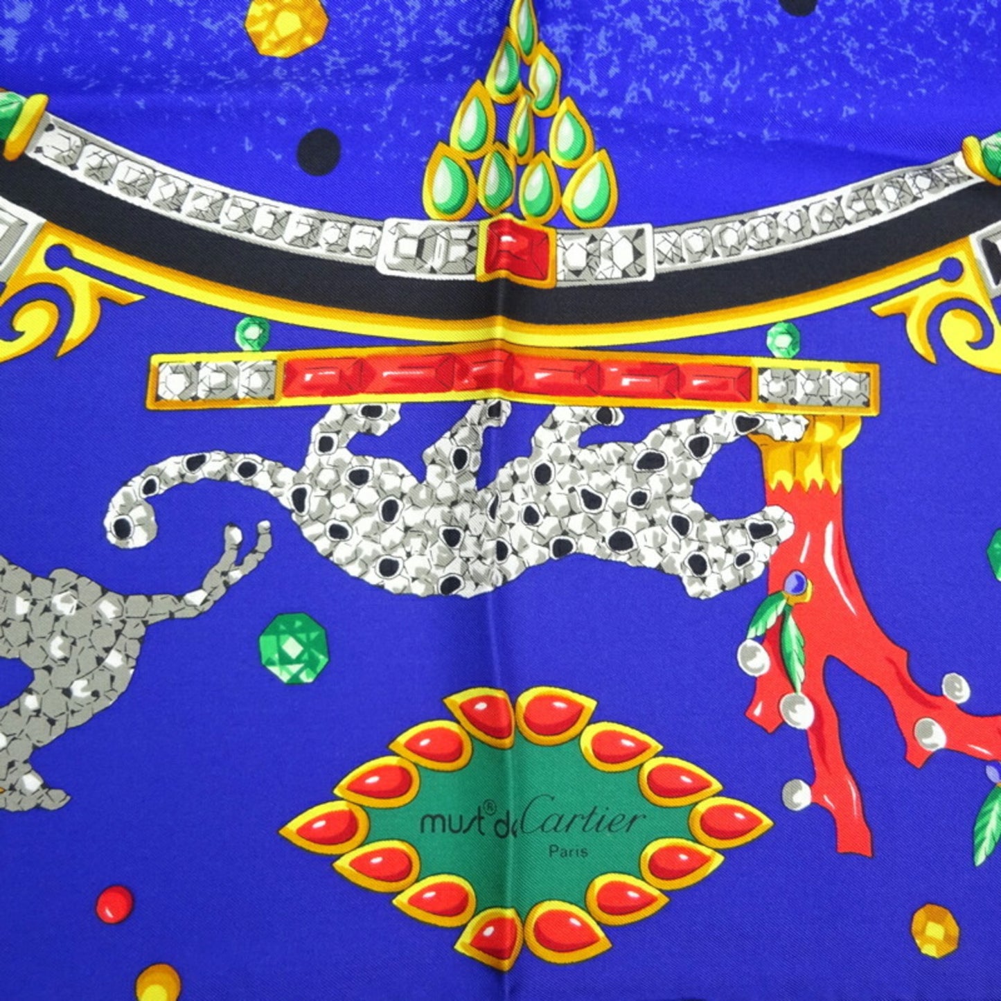 Cartier Silk Blue Scarves