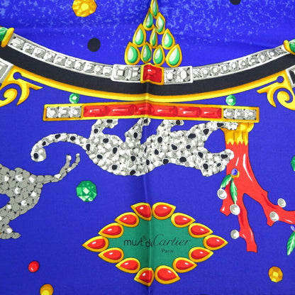 Cartier Silk Blue Scarves
