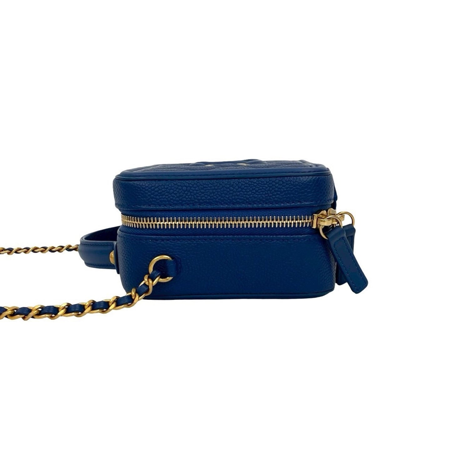 Chanel Calfskin Blue Shoulder Bags