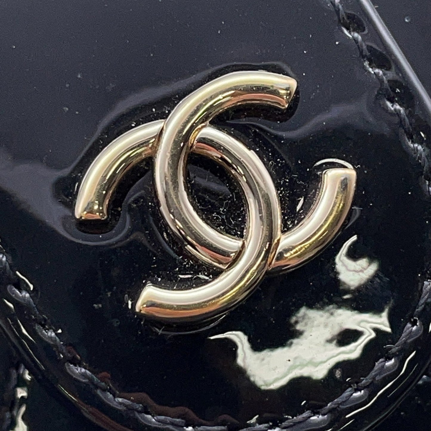 Chanel Patent Black Shoulder Bags