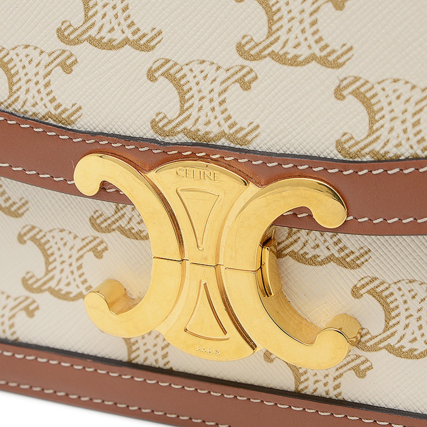 Celine Pvc Brown Shoulder Bags