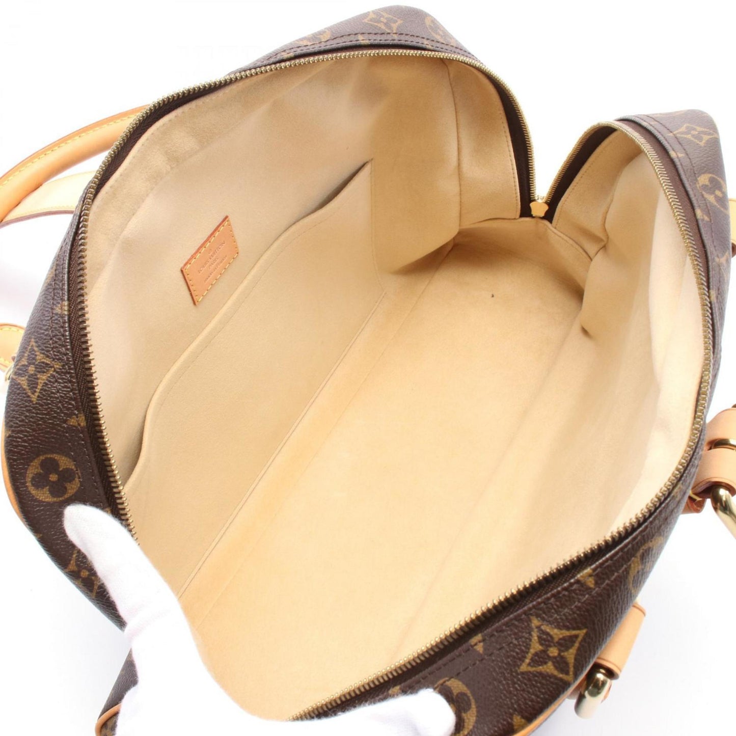Louis Vuitton Coated Canvas Brown Handbags