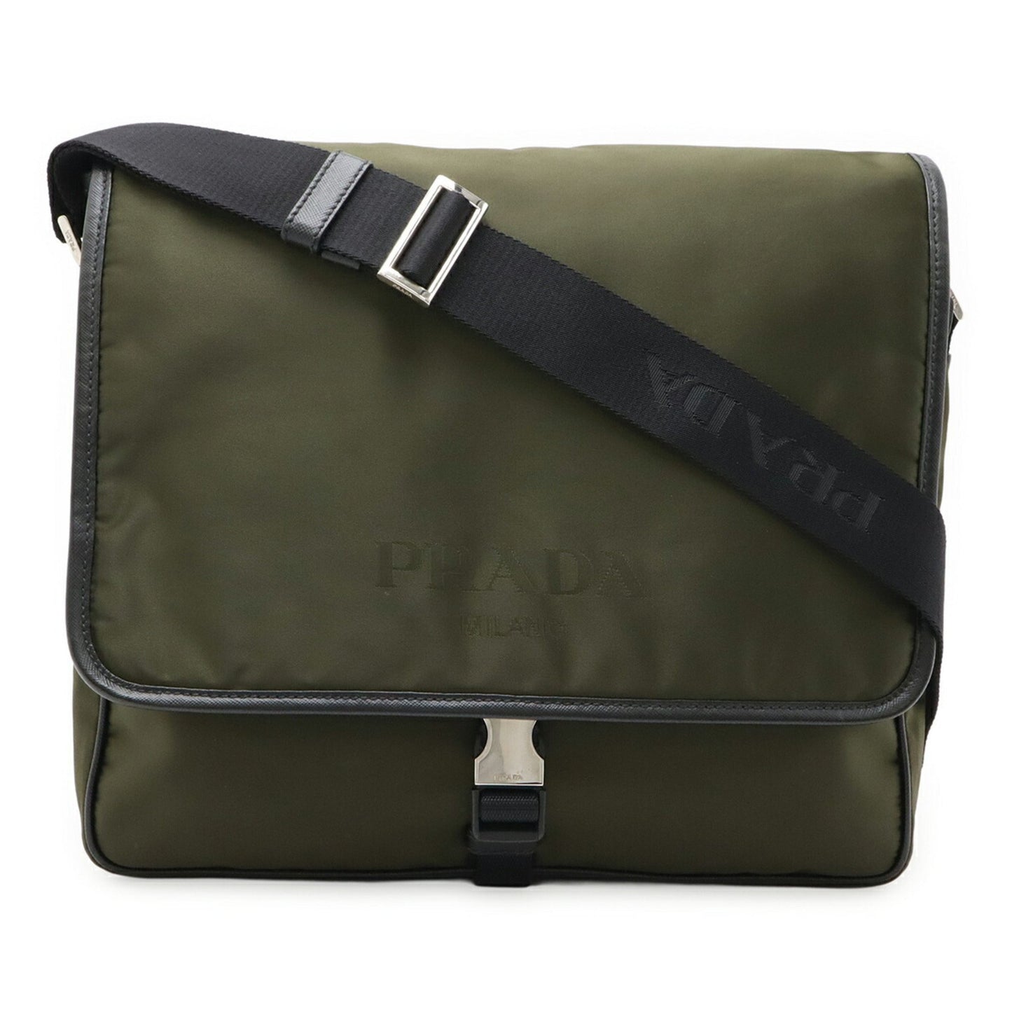 Prada Nylon Green Shoulder Bags