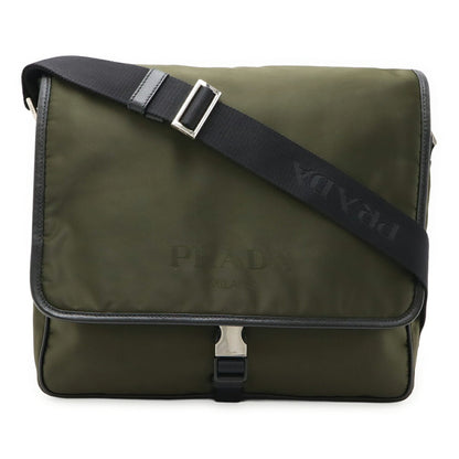 Prada Nylon Green Shoulder Bags