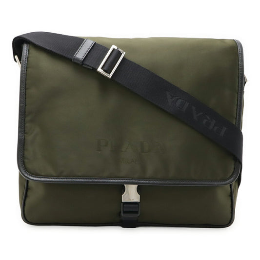 Prada Nylon Green Shoulder Bags